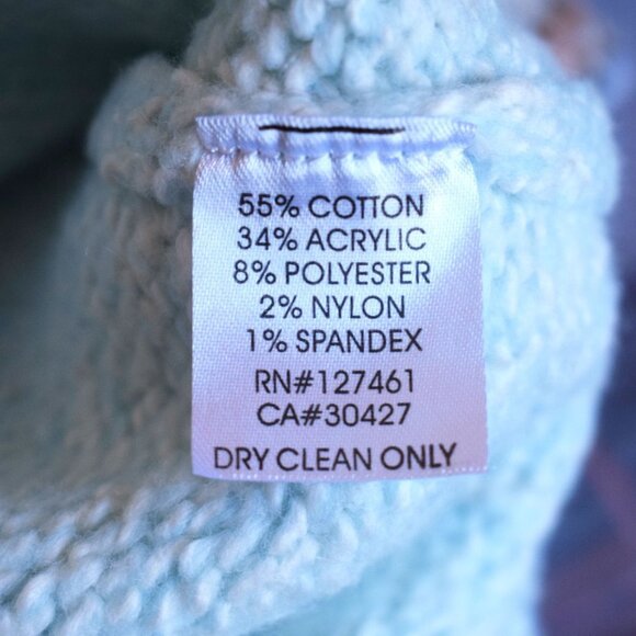 WILDFOX STAR GIRL ACE Cropped Sweater in Honolulu Blue - Picture 6 of 8